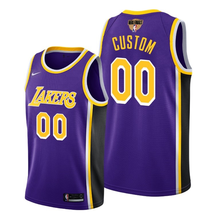 Men's Purple Los Angeles Lakers Active Player Custom Stitched Basketball Jersey